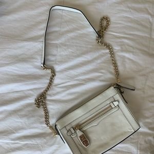 Rebecca Minkoff Leather Crossbody Bag (off white)